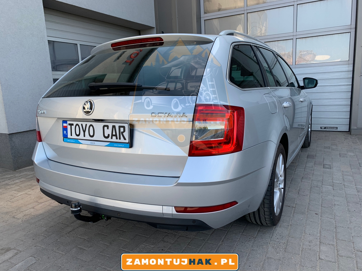 skoda octavia iii - zdjecia samochodu po montazu haka holowniczego